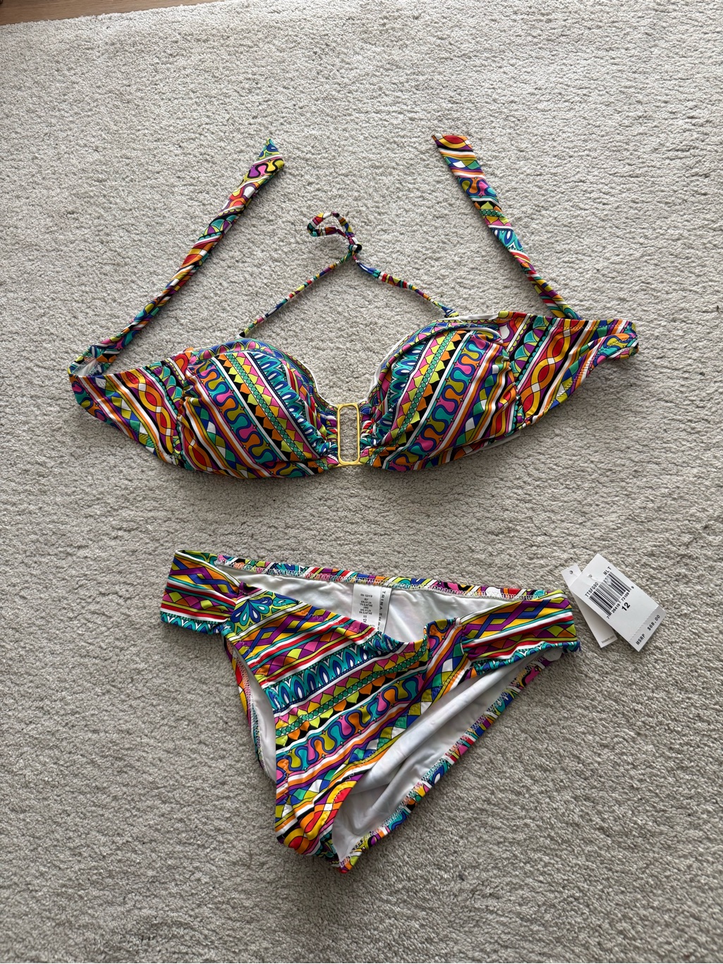 Trina Turk Bikini Set - Size 12 New With Tags